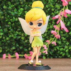 Disney 14cm Q Posket Princess Tinker Bell Figure Model Toys Cake Figure Animation Model Dolls Gifts home decor birthday