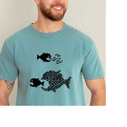 comfort colors tee,fish theme t shirt, funny fishing tee, nature lover t shirt, fish lover gift, gift for dad birthda