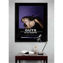 olivia rodrigo guts poster 003 black, olivia rodrigo