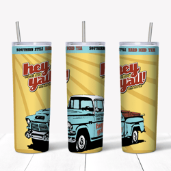 hey y'all hard tea tumbler png, tumbler wrap, straight design 20oz/ 30oz skinny tumbler png, instant download