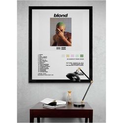 frank ocean blonde poster, frank ocean album poster,