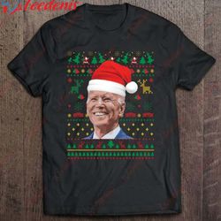 biden ugly christmas sweater best president xmas party dress t-shirt, funny christmas shirts mens sale  wear love, share