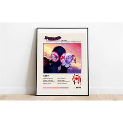 spiderman across the spider verse poster | digital