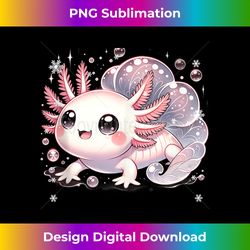 Cute Axolotl Santa Hat Christmas Axolotl Lovers AxolotlMas Tank To - Deluxe PNG Sublimation Download - Elevate Your Style with Intricate Details