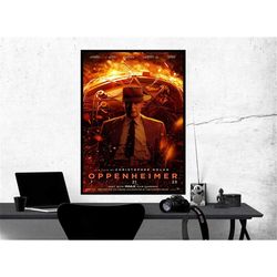 oppenheimer 2023 movie poster film, room decor, home