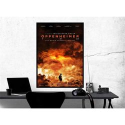 oppenheimer movie poster 2023 film, room decor, home