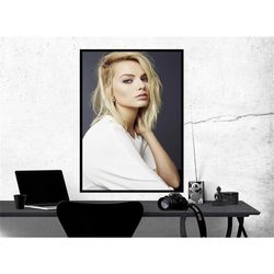 margot robbie poster, room decor, home decor, art