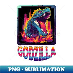 Godzilla - Vintage Sublimation PNG Download - Instantly Transform Your Sublimation Projects