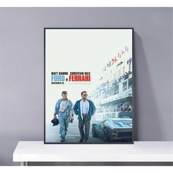 ford v ferrari movie poster pvc package waterproof