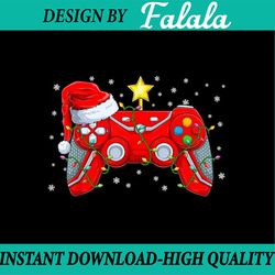 png only video game controller christmas santa hat png, gamer boys xmas png, christmas png, digital download