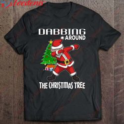 boys christmas shirts dabbing around the christmas tree shirt, plus size womens christmas sweaters wear love, share bea