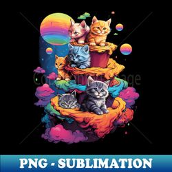 Galaxy Cat Cake - Creative Sublimation PNG Download - Boost Your Success with this Inspirational PNG Download