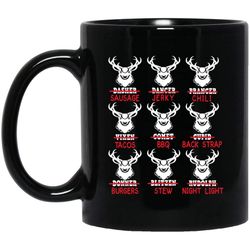 funny christmas deer bow hunting santa hunter mug