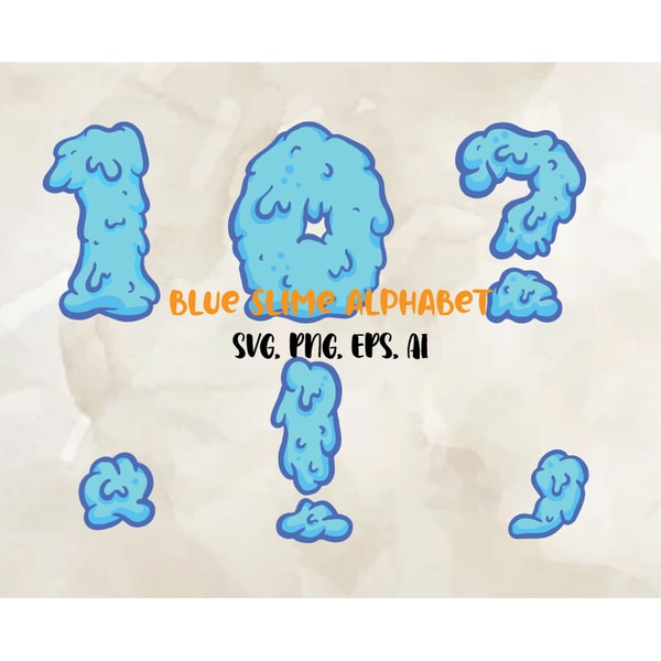 Slime Kit Lettering Blue Slime Alphabet Lettering Font PNG, Modern Font, Fonts F - Inspire ...
