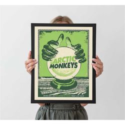 arctic monkeys poster, concert posters, music poster prints,