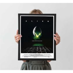 alien classic movie poster, a4 a3 a2 a1,