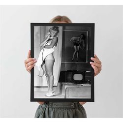 marilyn munroe music poster, autumn home decor, a4