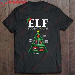 Candy Candy Canes Candy Corns Syrup Elf Food Groups T-Shirt, Best Cotton Christmas Shirts Mens  Wear Love, Share Beauty