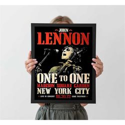 john lennon poster, autumn home decor, a4 a3