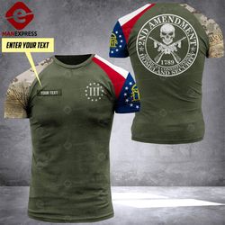 lkh customize 2nd amendment georgia printed tshirt pdt1809
