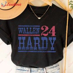 wallen  hardy 24 country western concert shirt - cowboy wallen tee  wear love, share beauty