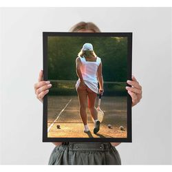 tennis girl bum athena classic poster, autumn home
