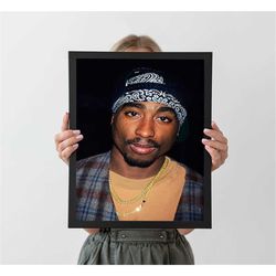 tupac shakur 2pac music poster, autumn home decor,