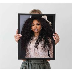 sza poster, sza music gift, autumn home decor,