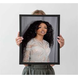 sza poster, autumn home decor, a4 a3 a2