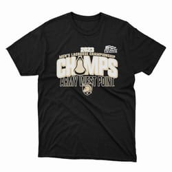 army black knights 2023 patriot league mens lacrosse tournament champions shirt