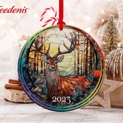 ceramic christmas ornament, unique keepsake  wear love, share beauty