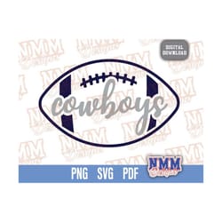 cowboys sports svg team shirt football file school sports studio3 vinyl digital cut file for cricut silhouette