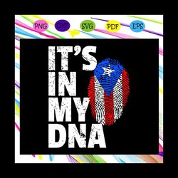 it's in my dna, american roots svg, dna svg, vector file, american plag, finger print, instant download, silhouette svg,