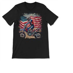 usa flag dirt bike riding mx racing patriotic motocross t-shirt, sweatshirt & hoodie