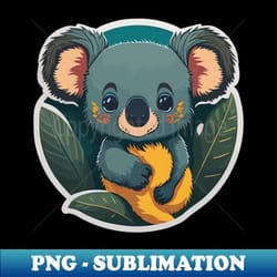 koala portrait - instant png sublimation download - perfect for sublimation mastery
