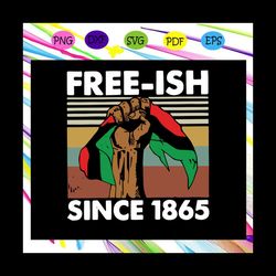 Freeish Since 1865, Black Woman Svg, Black Power Svg, Black Month, Black Pride Svg, Black Lives Matter, Human Rights, Re