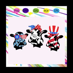 4th of july cow american flag bundle svg, independence day svg, happy 4th of july, patriotic svg, july 4th fireworks,mem