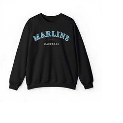 florida marlins comfort premium crewneck sweatshirt, vintage, retro, men, women, cozy, comfy, gift