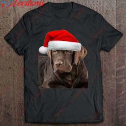 chocolate lab shirt labrador retriever dog christmas gift shirt, funny christmas shirts for family wear love, share bea