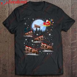 chocolate labrador reindeer sleigh santa christmas pajamas shirt, plus size ladies christmas clothes wear love, share b
