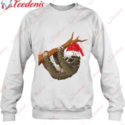 choloepus sloth christmas ligh sloth lover gifts essential shirt, funny christmas sweaters for couples  wear love, share