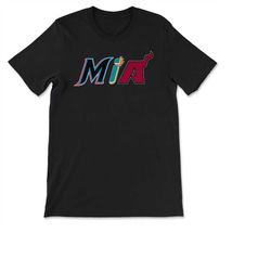 miami florida sports fan three letter city abbreviation t-shirt, sweatshirt & hoodie