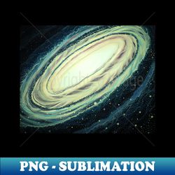 Spiral Galaxy art - Instant Sublimation Digital Download - Bold & Eye-catching