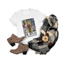joe jonas homage shirt, vintage jonas brothers jonas five albums one night tour shirt, jonas brothers concert shirt