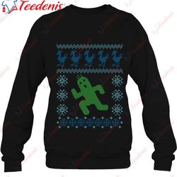 christmas cactus classic christmas sweater shirt, plus size womens christmas tees wear love, share beauty