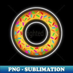 Neon Doughnut - Special Edition Sublimation PNG File - Transform Your Sublimation Creations