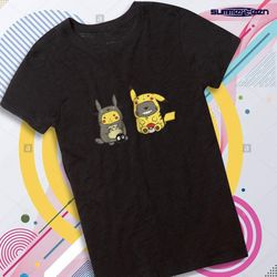 funny totoro pikachu pokemon women&8217s t shirt