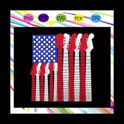 american flag guitar, american svg, 4th of july svg, patriotic american svg, merican svg, independence day svg, files fo