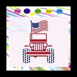 american jeep flag svg, jeep car gift, jeep shirt, independence day svg, happy 4th of july, patriotic svg, july 4th fire