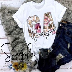 ga georgia state shirt, custom state design shirt